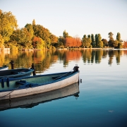 View of the 'Villa du Lac' (Lake Villa) from the lake - Photo credit : Nicolas Laverroux