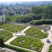 Jardin à la Française du Château d'Auvers-sur-Oise
