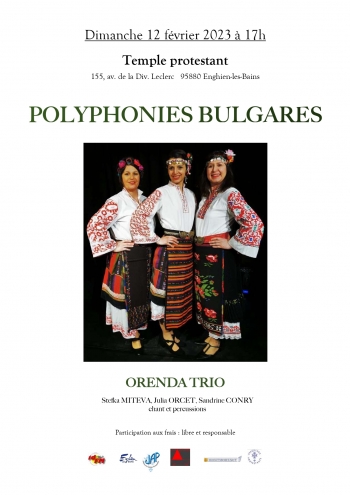 Concert // Polyphonies bulgares - Orenda Trio